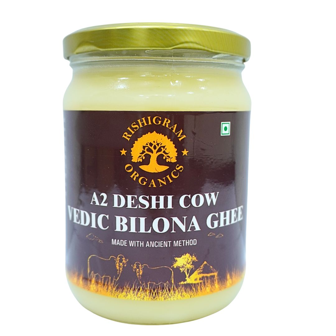 500g A2 Deshi Cow Vedic Bilona Ghee + 1Kg Kalanamak Rice