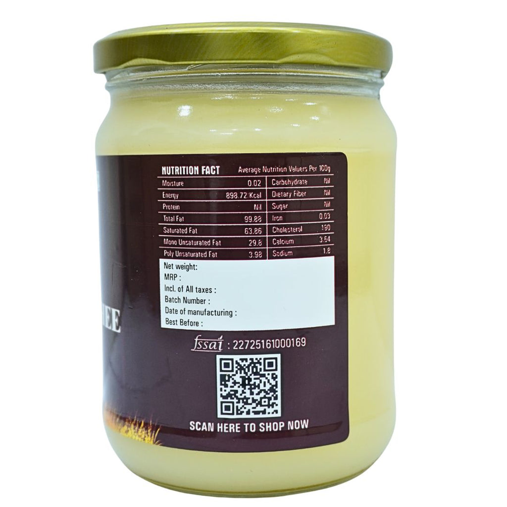 500g A2 Deshi Cow Vedic Bilona Ghee + 1Kg Kalanamak Rice