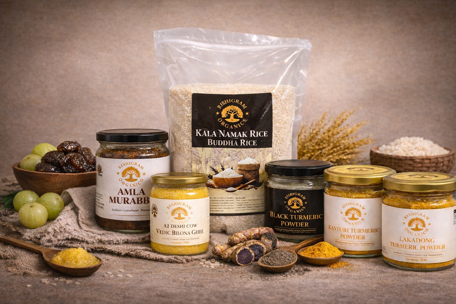 Rishigram Organics | Premium A2 Deshi Cow Ghee & Natural Organic Foods
