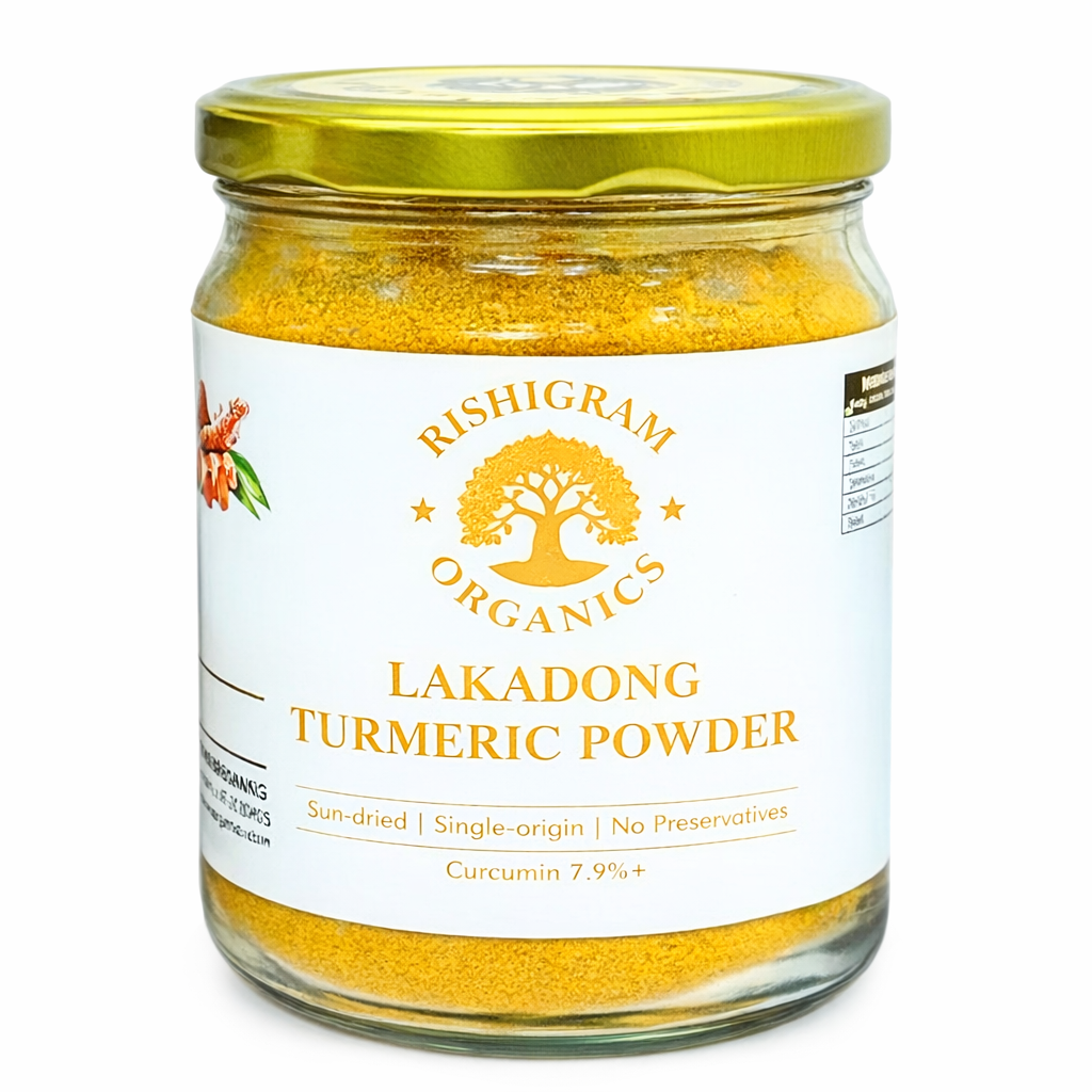 500g A2 Deshi Cow Vedic Bilona Ghee + 500g Lakadong Turmeric