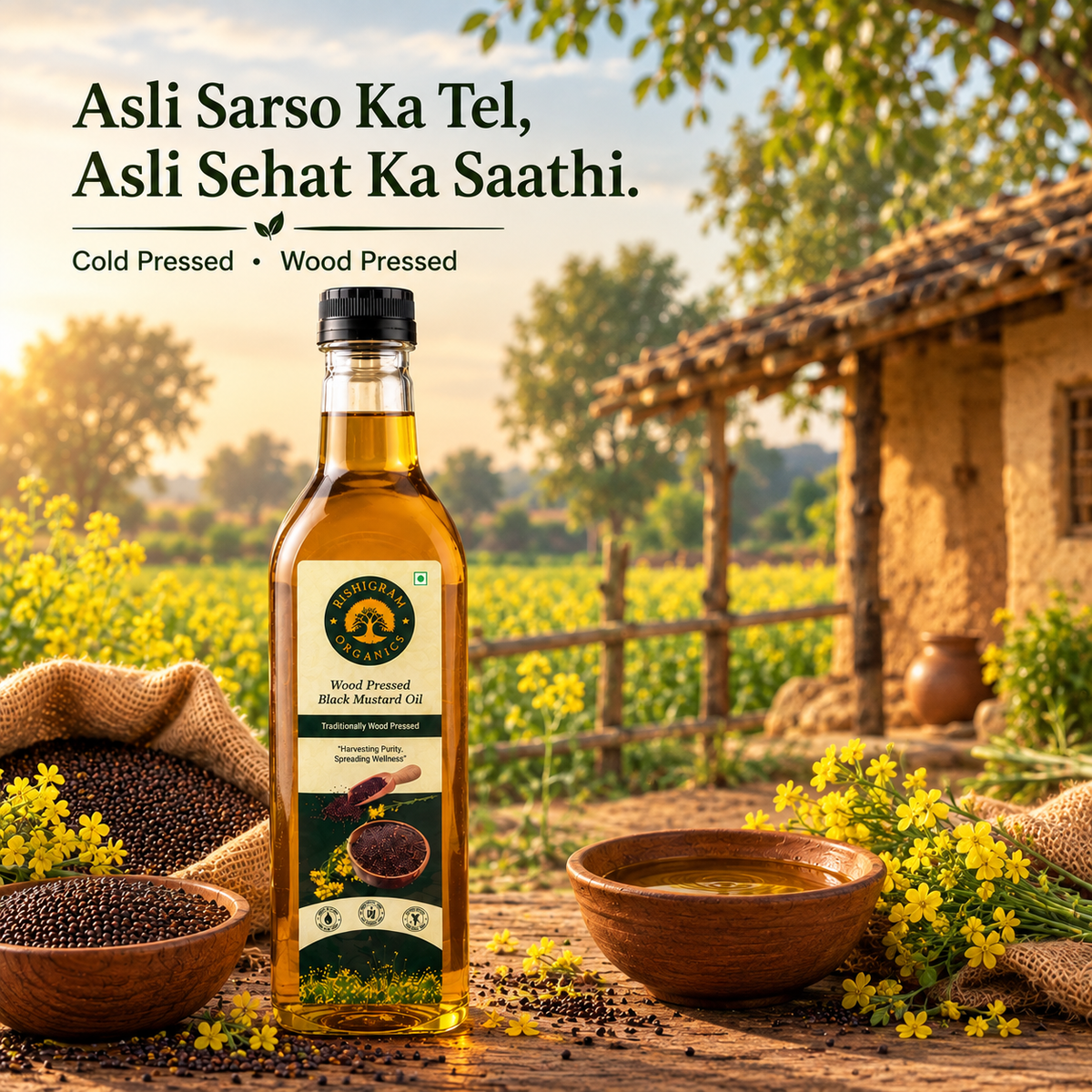 Wood Pressed Black Mustard Oil