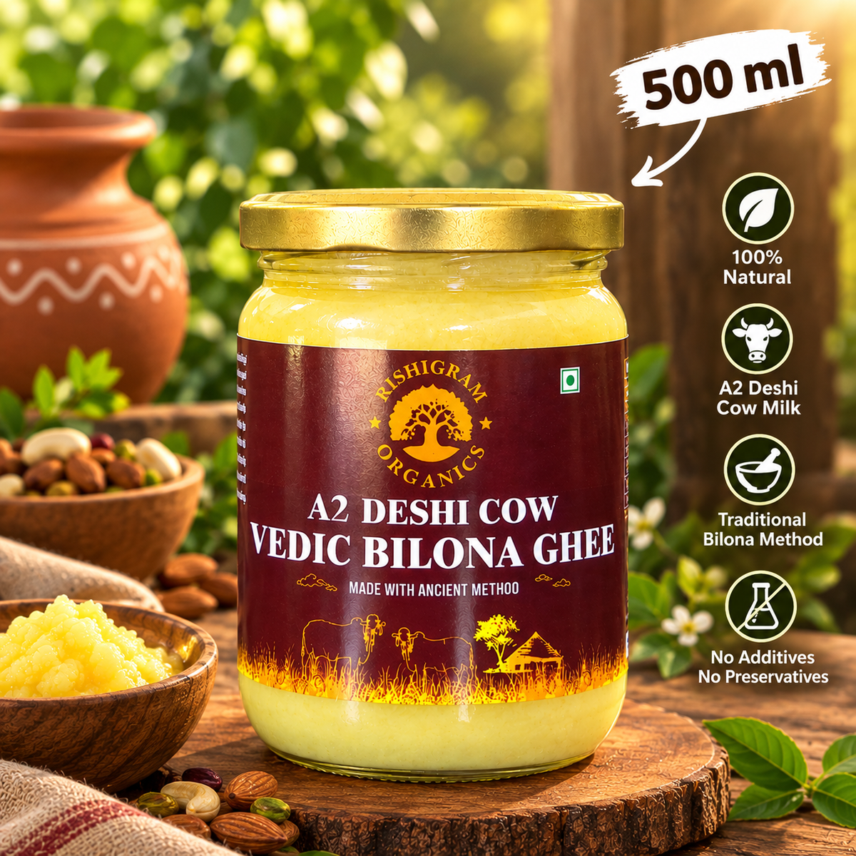 A2 Desi Cow Vedic Bilona Ghee