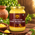 500g A2 Deshi Cow Vedic Bilona Ghee + 1Kg Kalanamak Rice