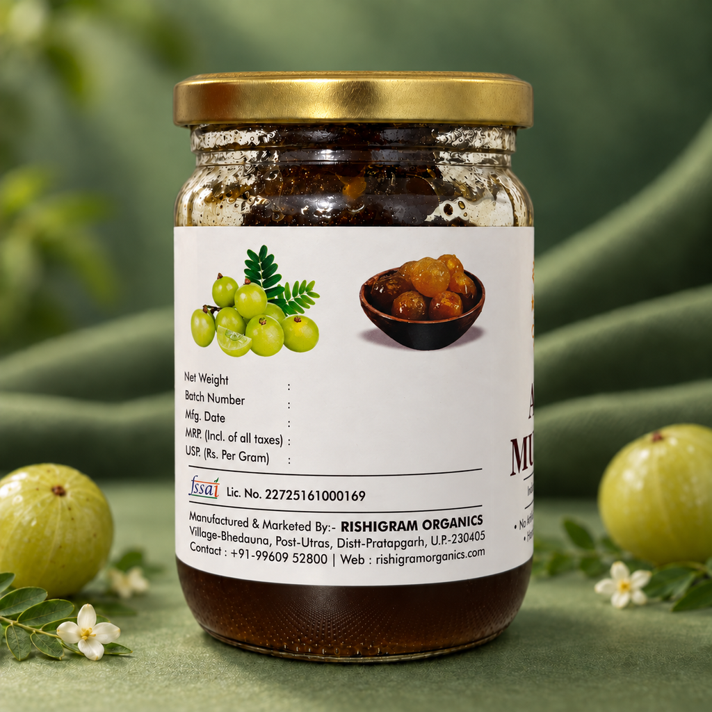 500g A2 Deshi Cow Vedic Bilona Ghee + 500g Amla Murabba Combo